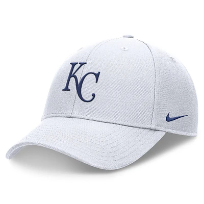 Men's Nike White Kansas City Royals Club Performance Adjustable Hat
