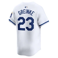 Men's Nike Zack Greinke White Kansas City Royals Home Limited Player Jersey