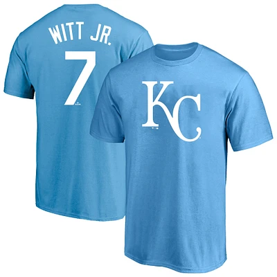 Profil masculin Bobby Witt Jr. Royal Kansas City Royals Big & Tall Player Name Number T-Shirt