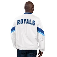 Men's Starter White Kansas City Royals Varsity Jacket