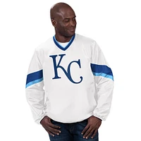 Men's Starter White Kansas City Royals Varsity Jacket