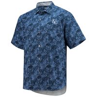 Kansas City Royals Tommy Bahama Jungle Shade Silk Camp Button-Up Shirt -  Royal