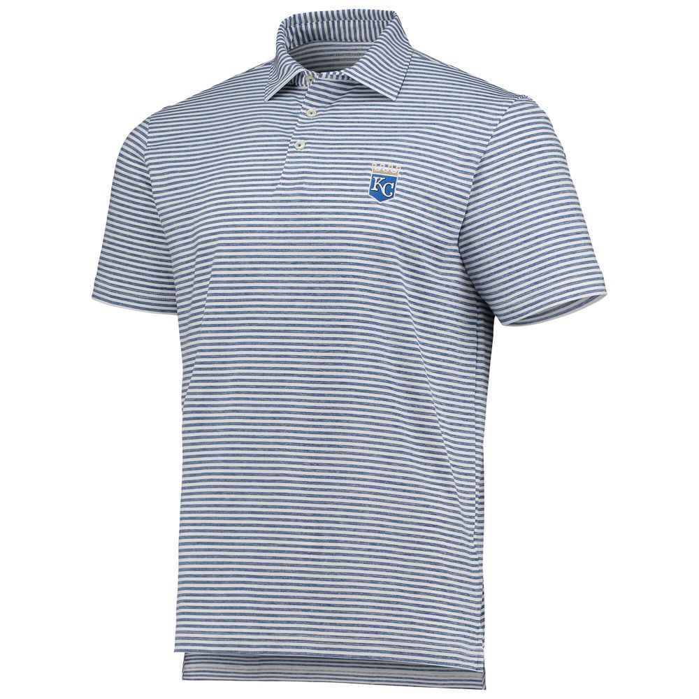 Men's Vineyard Vines Royal Kansas City Royals Heathered Winstead Sankaty Polo