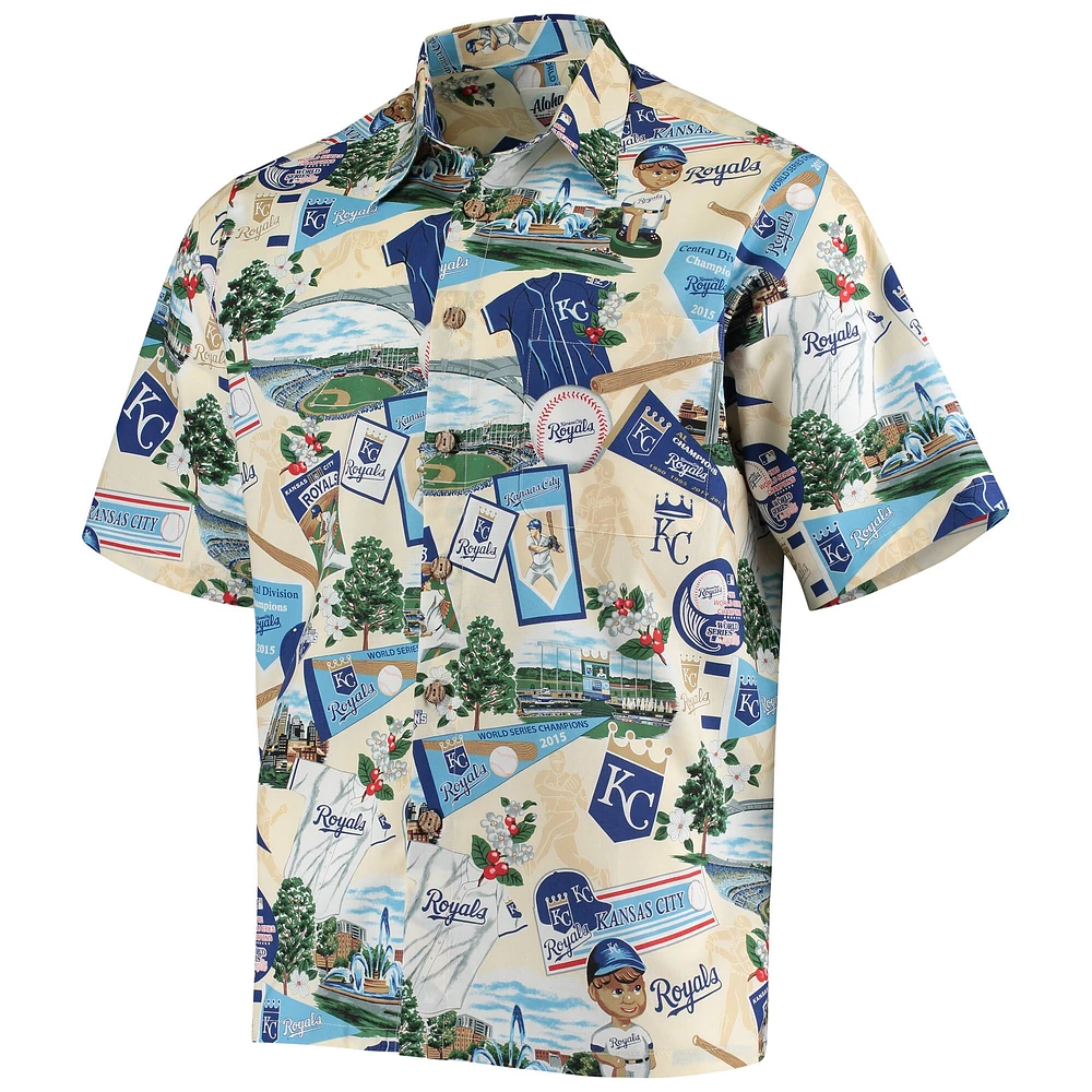 Men's White Kansas City Royals Scenic Button-Up Shirt