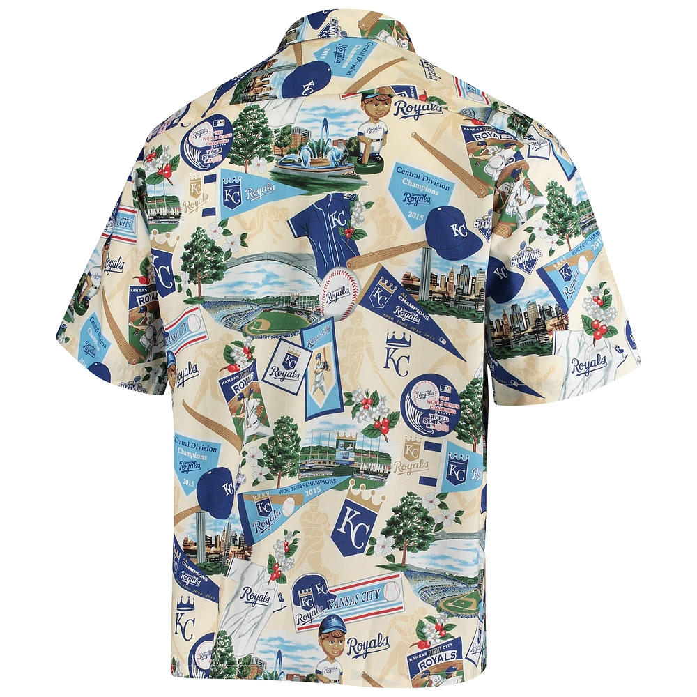 Men's White Kansas City Royals Scenic Button-Up Shirt