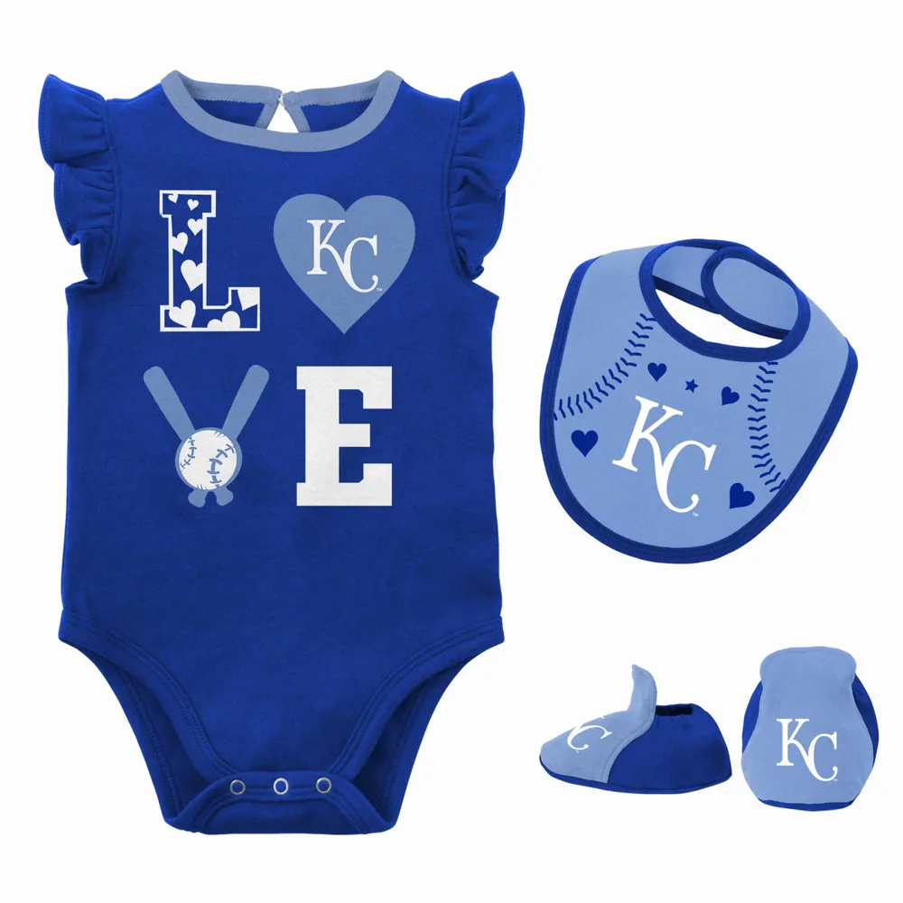 Lids Kansas City Royals Newborn & Infant Three-Piece Love of