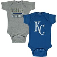 Newborn & Infant Soft as a Grape Royal/Gray Kansas City Royals 2-Piece Body Suit