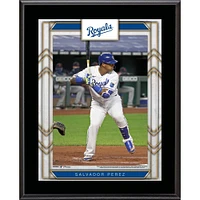 Plaque nominative de joueur sublimée de 10,5'' x 13'' des Royals de Kansas City de Salvador Perez