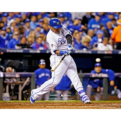 Photographie du home run en solo de Salvador Perez lors match 1 la ALCS 2015 des Royals Kansas City