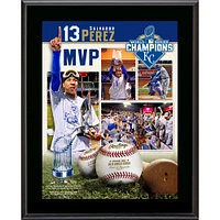 Salvador Perez Kansas City Royals 2015 MLB World Series Champions 10.5" x 13" World Series MVP Sublimated Plaque