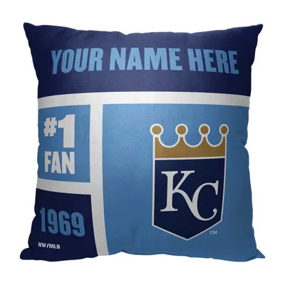 Kansas City Royals The Northwest Group 18'' x 18'' Colorblock Personalized Throw Pillow