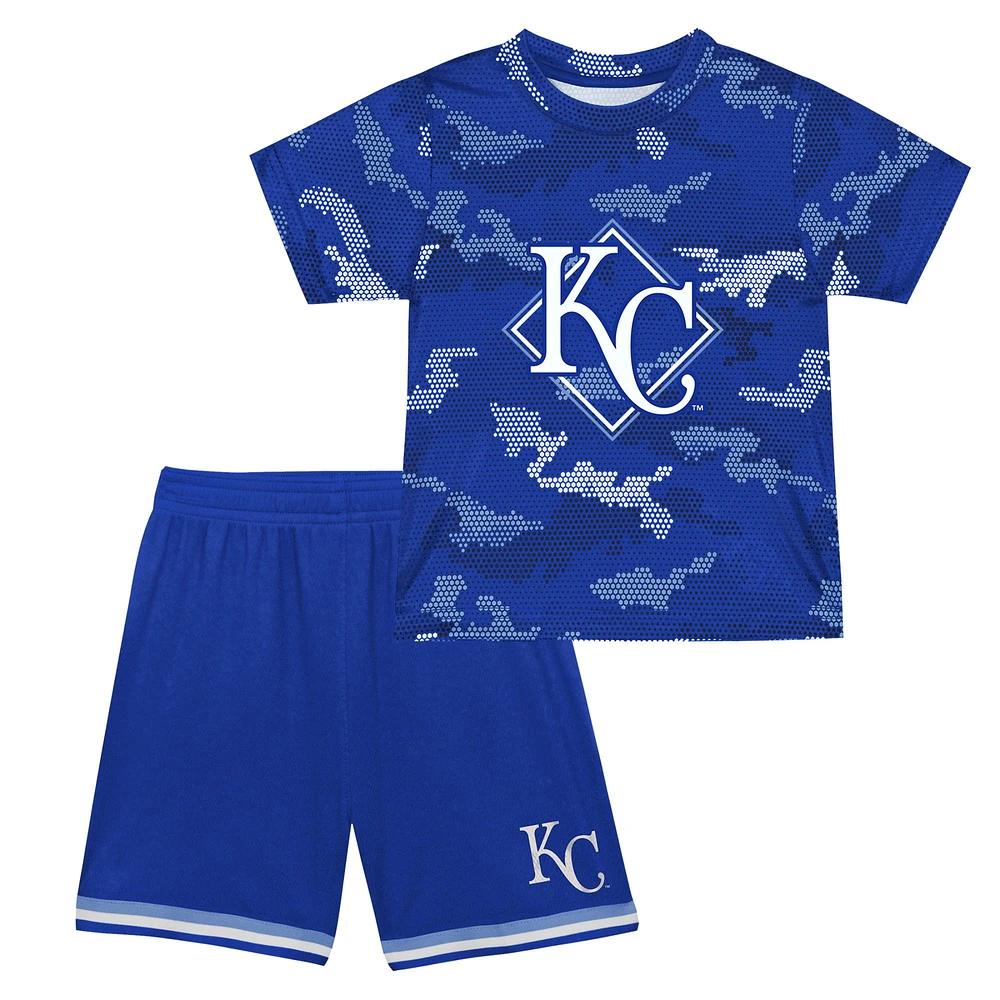 Toddler Fanatics Royal Kansas City Royals Field Ball T-Shirt & Shorts Set