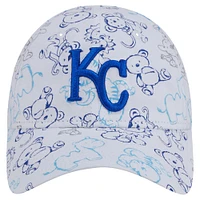 Toddler New Era White Kansas City Royals Animal 9FORTY Flex Hat