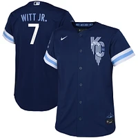 Maillot de joueur réplique Nike Bobby Witt Jr. des Kansas City Royals Connect pour tout-petit, bleu marine