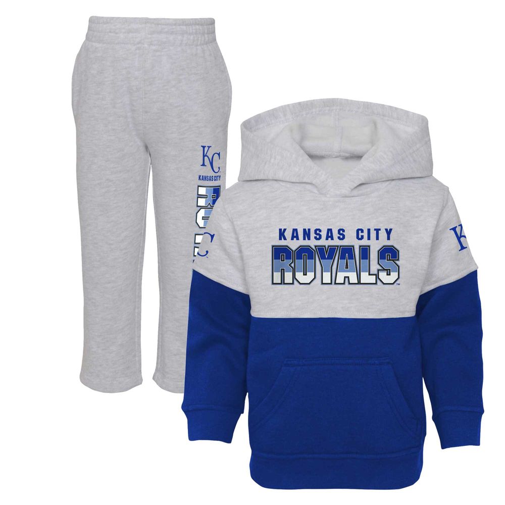 Toddler Royal/Heather Gray Kansas City Royals Two-Piece Playmaker Set