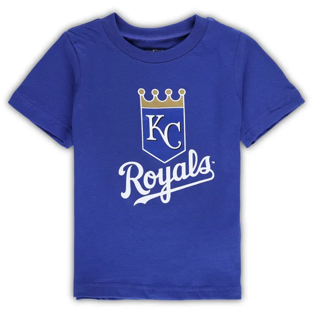 Women's Fanatics Branded Royal Kansas City Royals Logo Fitted T-Shirt