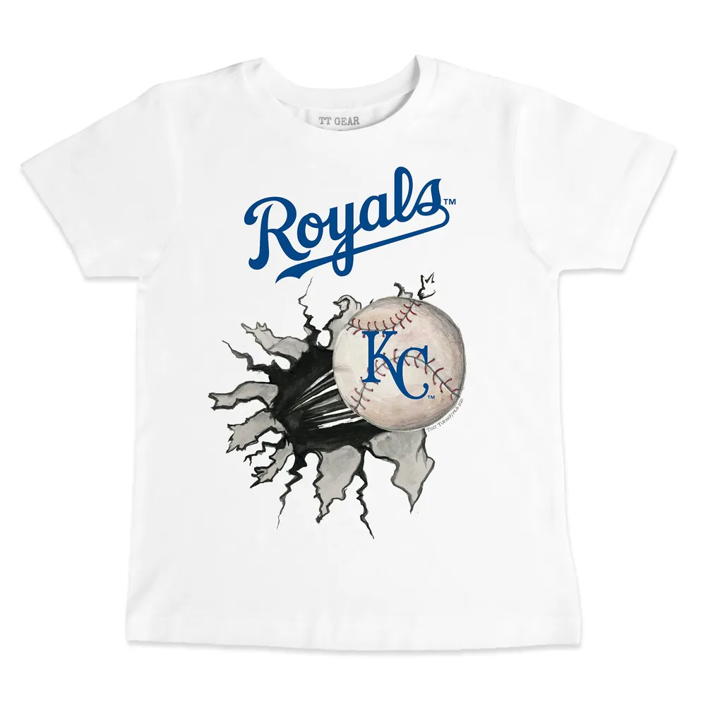 Lids Kansas City Royals Tiny Turnip Toddler Baseball Tear T-Shirt - White