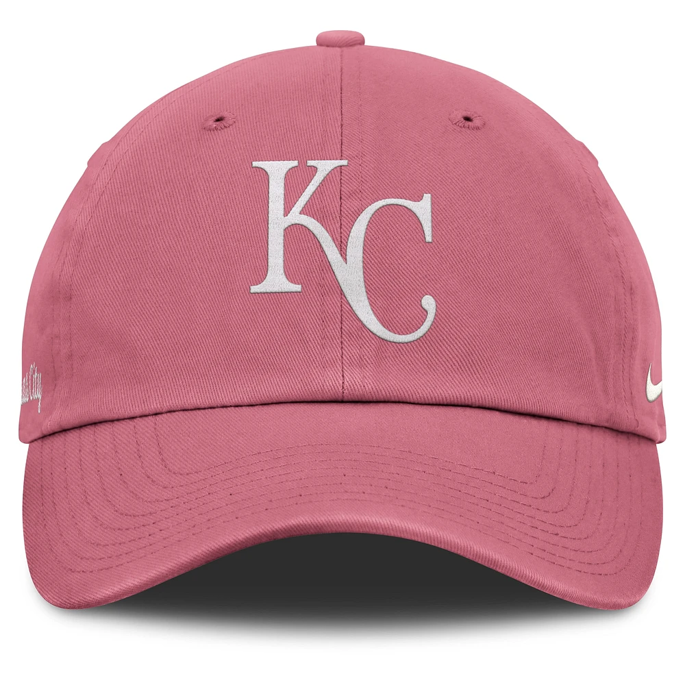 Unisex Nike Pink Kansas City Royals Club Adjustable Hat