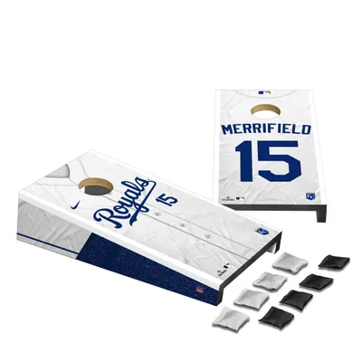 Kansas City Royals Nike Official Replica Home Jersey - Mens with Merrifield  15 printing