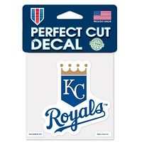 WinCraft Kansas City Royals 4'' x 4'' Primary Logo Color Perfect Cut Decal