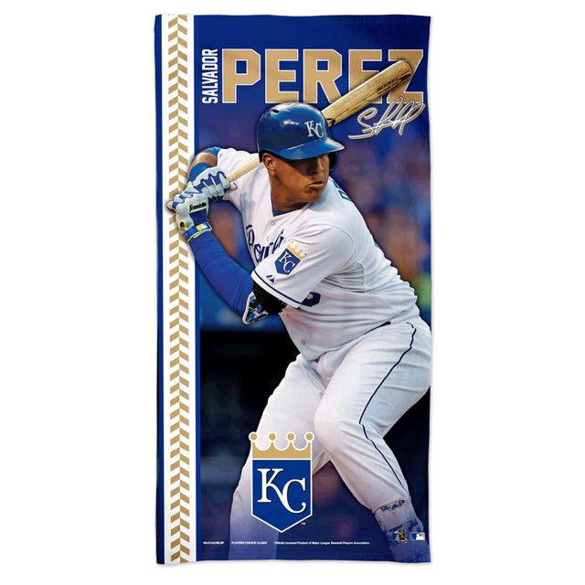 WinCraft Salvador Perez Kansas City Royals Serviette de plage Spectra Player 76,2 x 152,4 cm