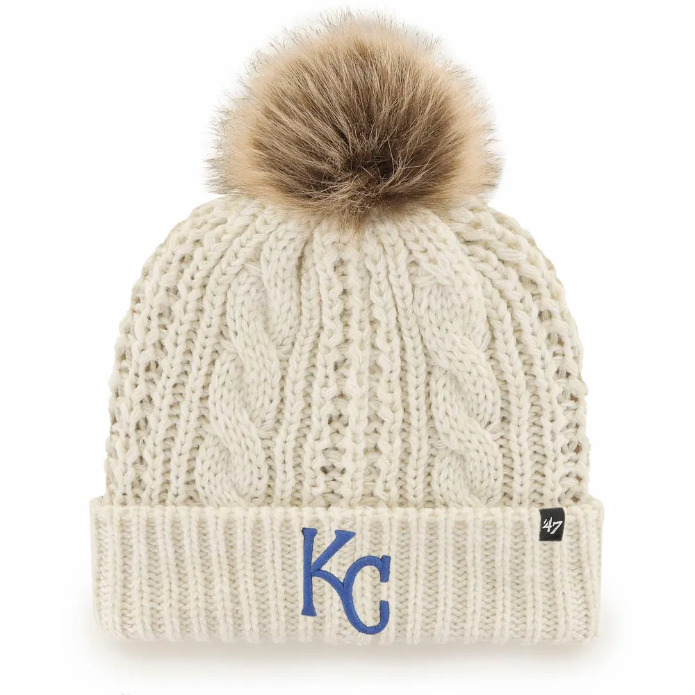 Lids Kansas City Royals '47 Women's Meeko Cuffed Knit Hat with Pom - Cream