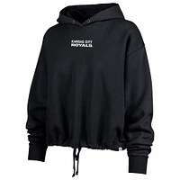 Sweat à capuche court « 47 » bleu marine Kansas City Royals Connect Venice pour femme