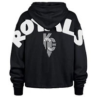 Sweat à capuche court « 47 » bleu marine Kansas City Royals Connect Venice pour femme