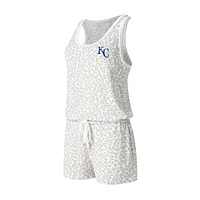 Women's Concepts Sport - Crème Kansas City Royals Montana Hacci Knit Barboteuse