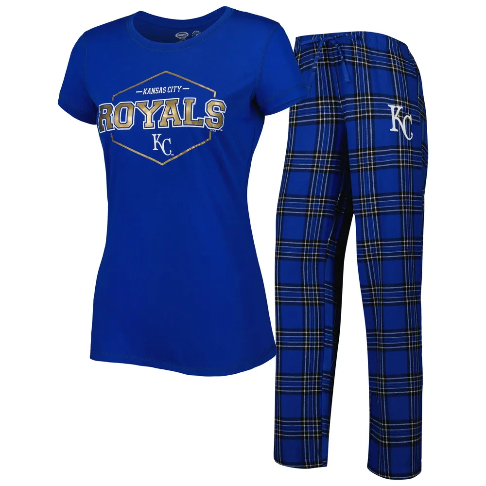 Lids Kansas City Royals Concepts Sport Women's Badge T-Shirt & Pajama Pants  Sleep Set - Royal