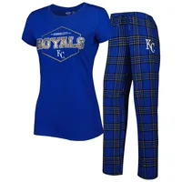 Lids Toronto Blue Jays Concepts Sport Badge T-Shirt & Pants Sleep Set -  Royal/Black