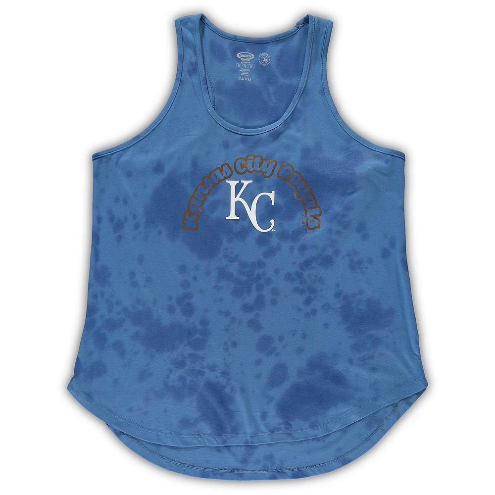 Women's Concepts Sport Royal Kansas City Royals Plus Jersey Tank Top & Pants Sleep Set