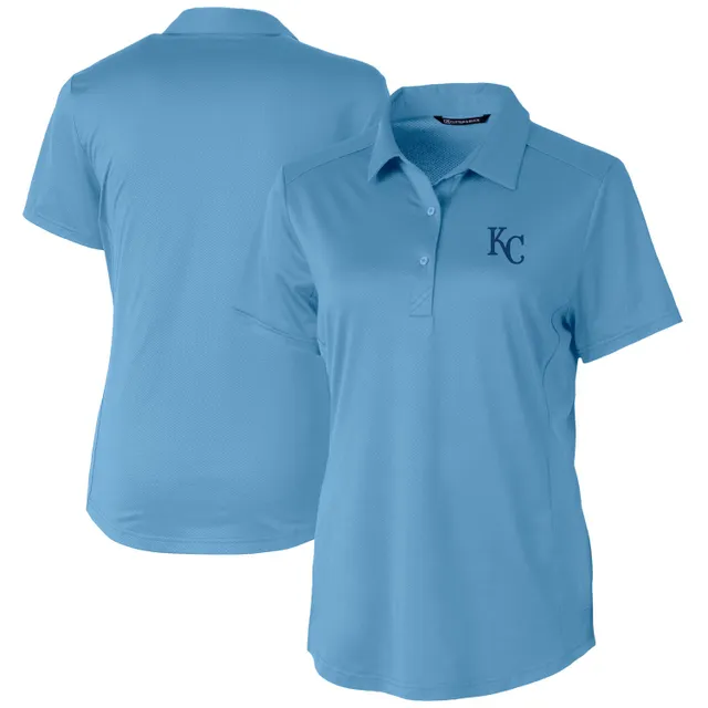 Mens Kansas City Royals Polo Shirt Size S Blue Short Sleeve Solid Collar