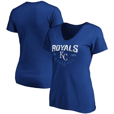 Women's Fanatics Branded Royal Texas Rangers Plus Size Scoop Neck