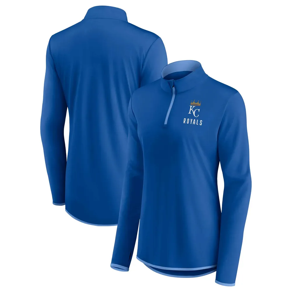 Fanatics Branded Women's Fanatics Branded Royal Kansas City Royals Worth  The Drive Quarter-Zip Jacket