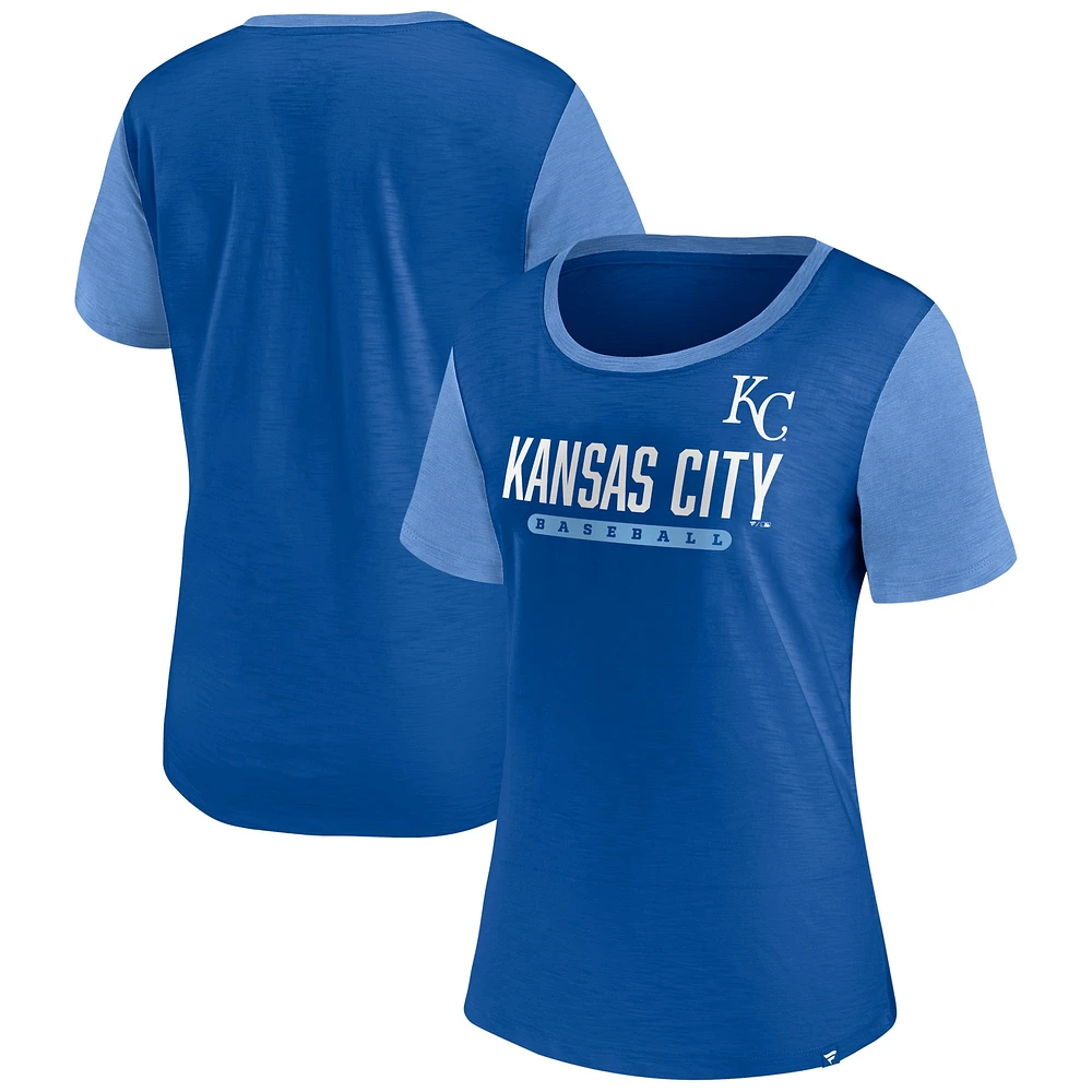 T-shirt Fanatics Royal Kansas City Royals Mound pour femmes