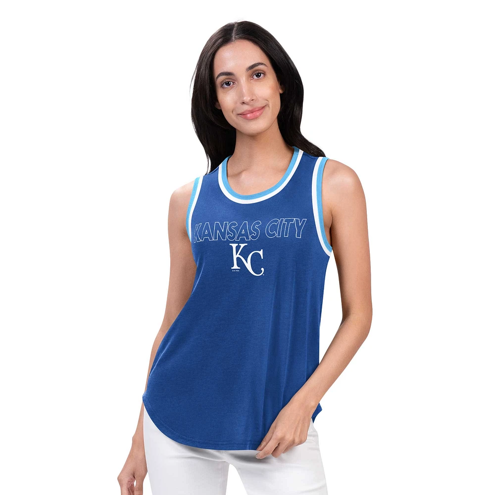 Women's G-III 4Her by Carl Banks Royal Kansas City Royals Strategy Tank Top