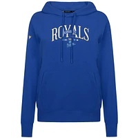 Sweat à capuche enfiler Spellout Throwback Adorn Royal Kansas City Royals pour femme de Levelwear