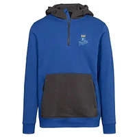 Women's Levelwear Royal Kansas City Royals Cooperstown Collection Chicane Core Logo Quarter-Zip Pullover Hoodie