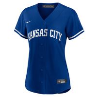 Women's Nike Royal Kansas City Royals Alternate Replica Team Logo Jersey