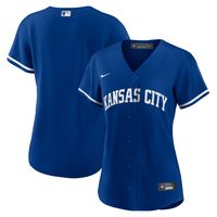 Women's Nike Royal Kansas City Royals Alternate Replica Team Logo Jersey