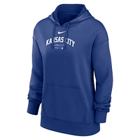 Women's Nike Royal Kansas City Royals Authentic Collection Performance Pullover Hoodie