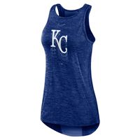 Women's Nike Royal Kansas City Royals Logo Fade High Neck Performance Tank Top