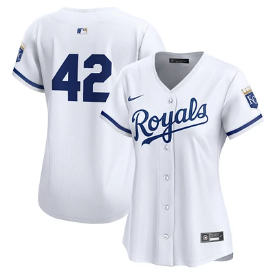 Maillot Nike pour femme blanc Kansas City Royals 2024 Jackie Robinson Day Home Limited