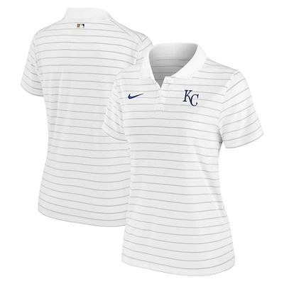 Polo Nike blanc pour femme Kansas City Royals Authentic Collection Victory Performance