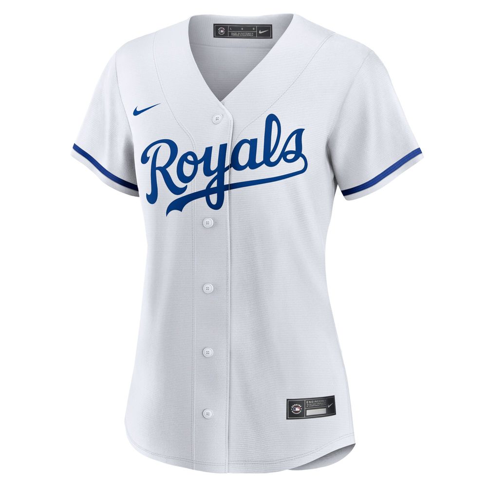 Women's Nike White Kansas City Royals Home Replica Team Logo Jersey