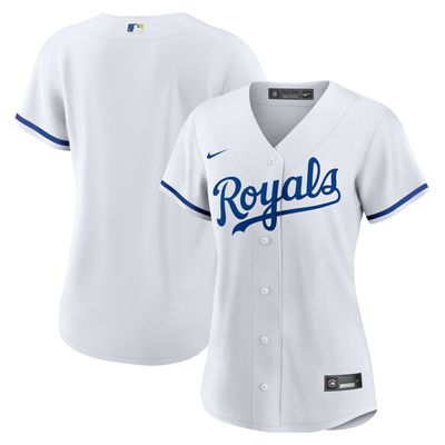 Women's Nike White Kansas City Royals Home Replica Team Logo Jersey