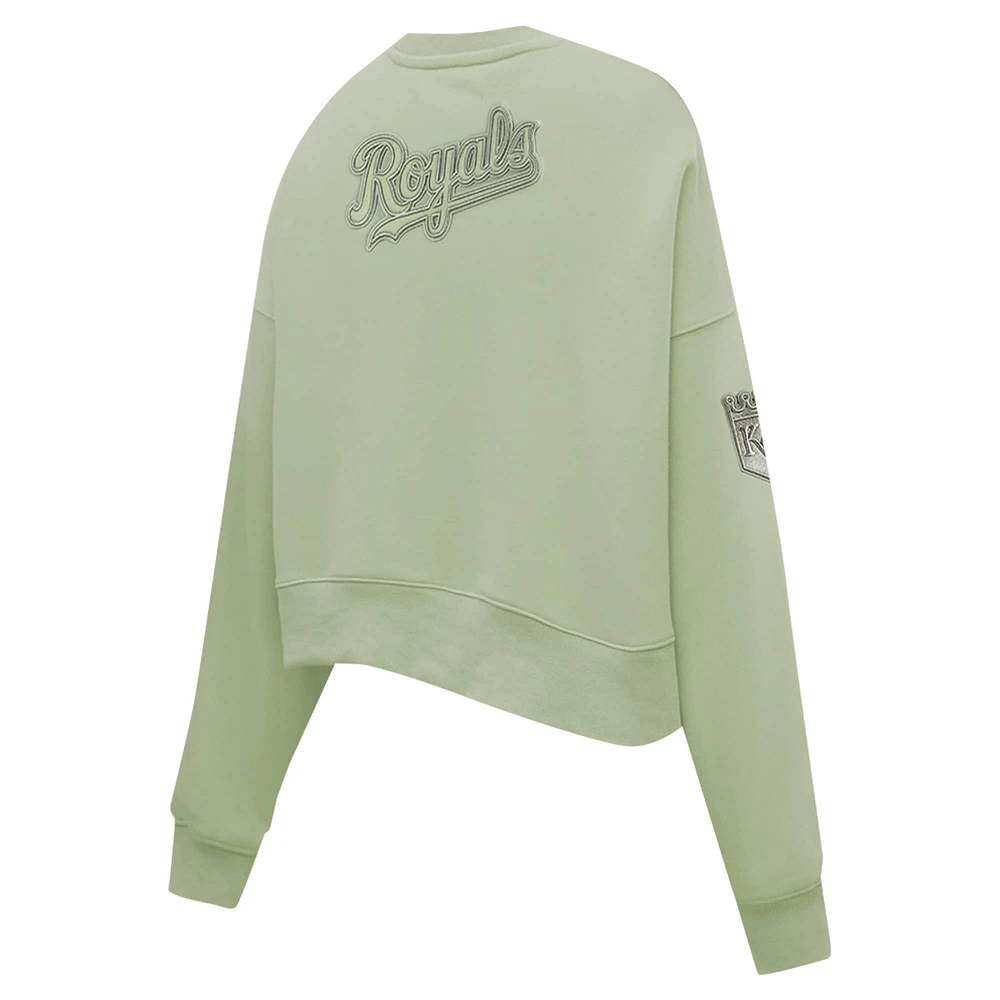 Sweat-shirt court surdimensionné neutre Pro Standard Green Kansas City Royals pour femmes