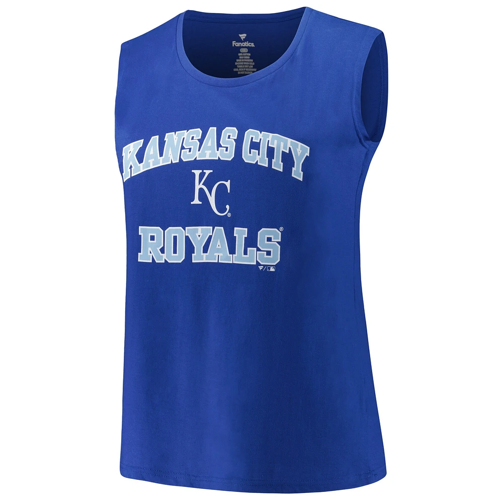 Débardeur Profile Royal Kansas City Royals pour femme Taille Plus