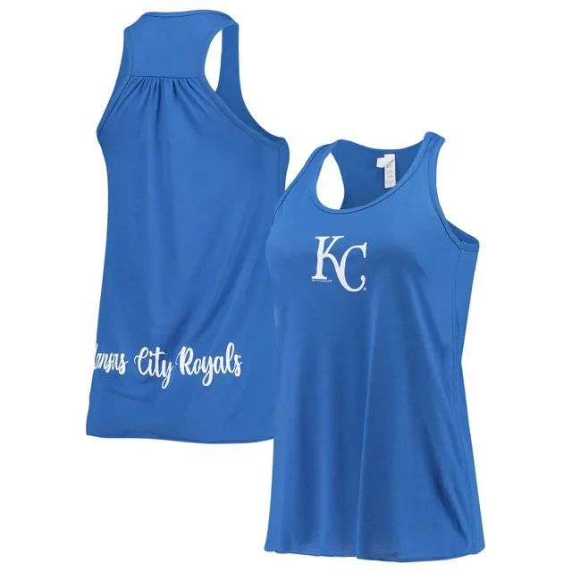 Chicago Cubs Soft as a Grape Women's Plus Size High Neck Tri-Blend